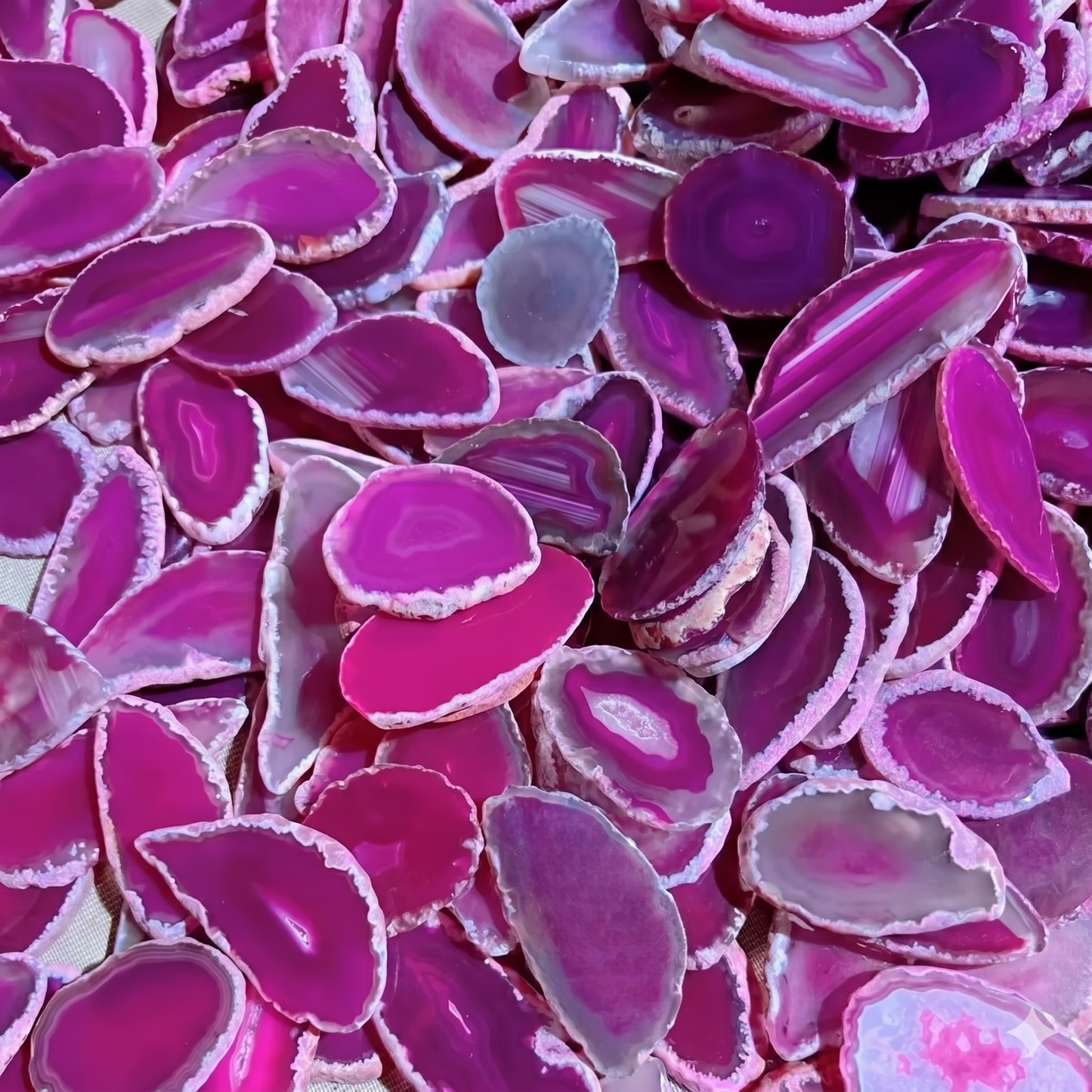 2.5"-3.5" Rose Agate Slices for DIY Calligraphy & Crafts Wedding Place Cards