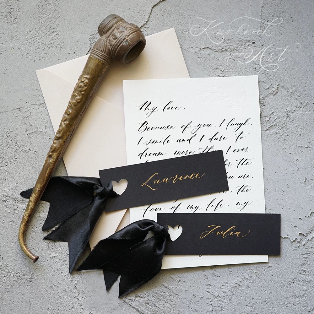 Bespoke Handwritten Calligraphy Wedding Place Cards